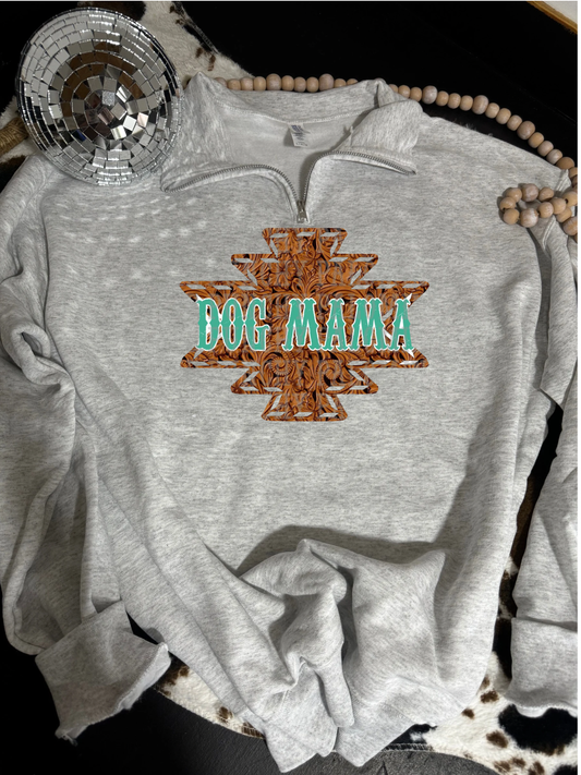 dog mama  quarter zip