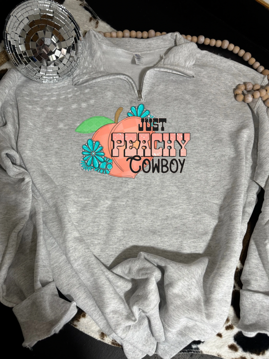 Just peachy quarter zip