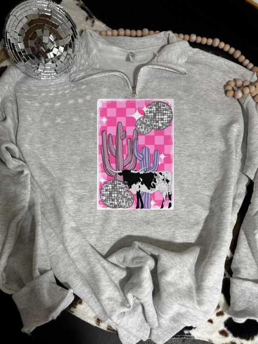 Disco Cowgirl  quarter zip